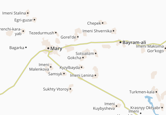 Karte Stadtplan Gokcha