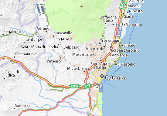 Mapa Camporotondo Etneo