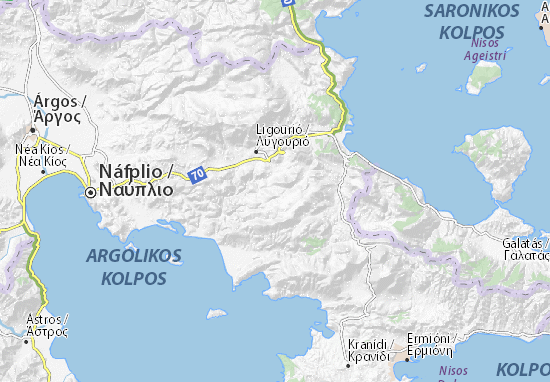 Archaía Epídavros Map