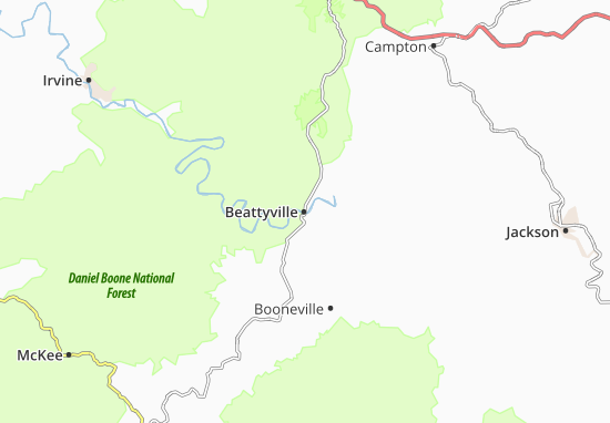 Karte Stadtplan Beattyville