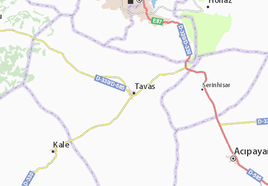 Tavas Map