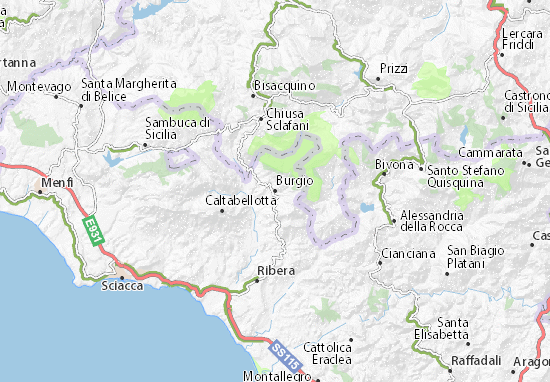 Burgio Map