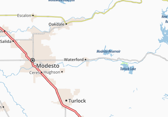 Karte Stadtplan Waterford