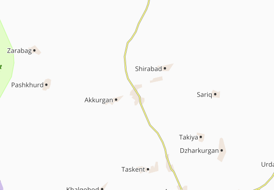 Karte Stadtplan Sherabad