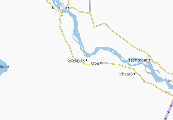 Mapa Kyzylayak