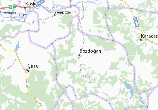 Bozdoğan Map