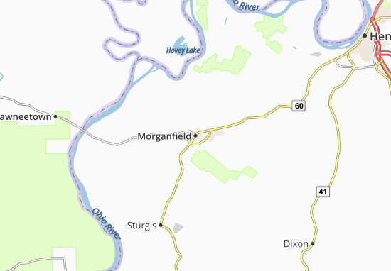Karte Stadtplan Morganfield