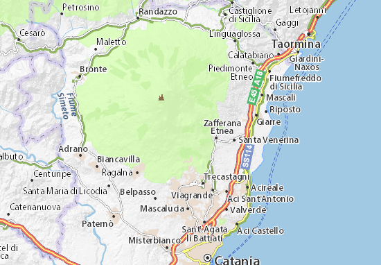 Karte Stadtplan Case Tomarchio