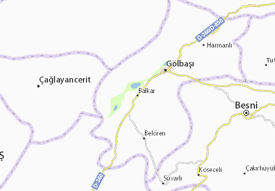 Mapa Balkar