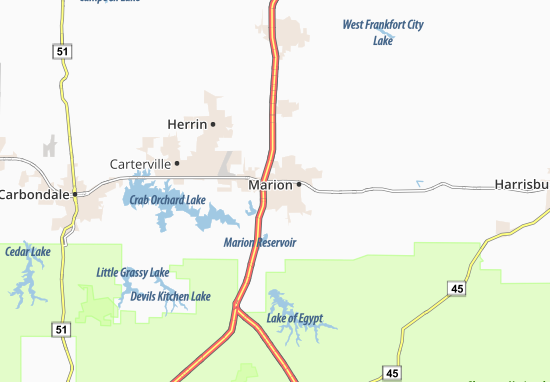 Kaart Plattegrond Marion