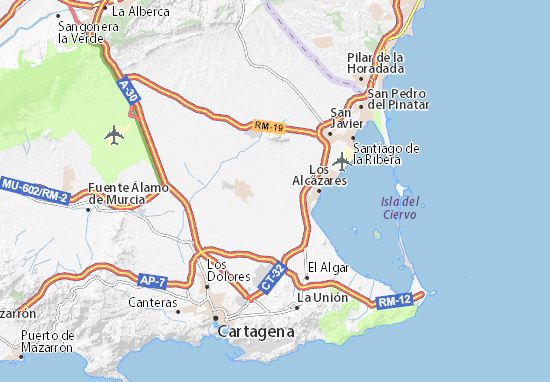 Karte Stadtplan Mar Menor