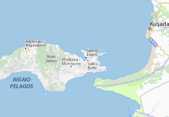 Sámos Map