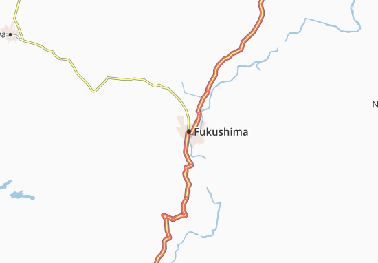 Mapa Fukushima