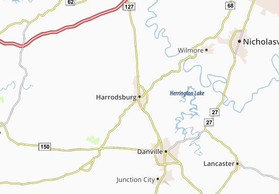 Harrodsburg Map