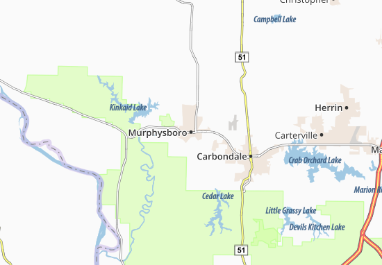 Kaart Plattegrond Murphysboro