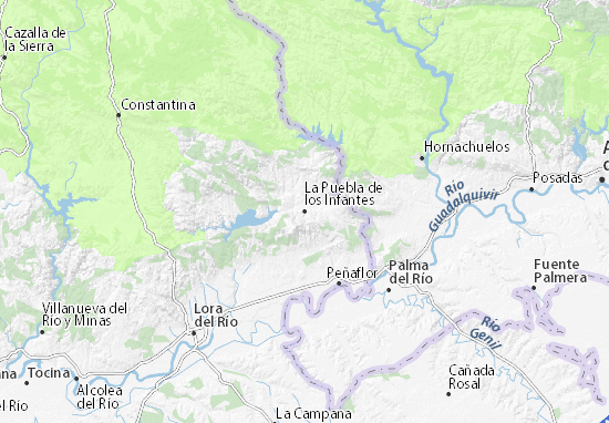 La Puebla de los Infantes Map