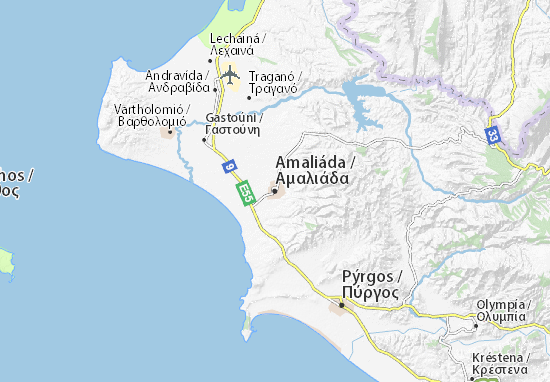 Mapa Amaliáda