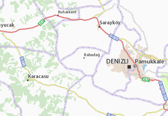 Kaart Plattegrond Babadağ