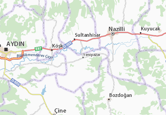 Karte Stadtplan Yenipazar