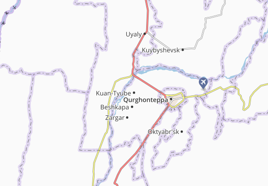 Karte Stadtplan Kuan-Tyube