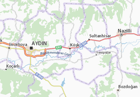 Köşk Map