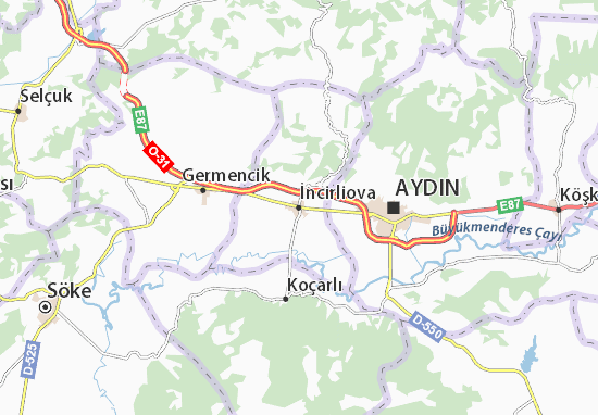 İncirliova Map