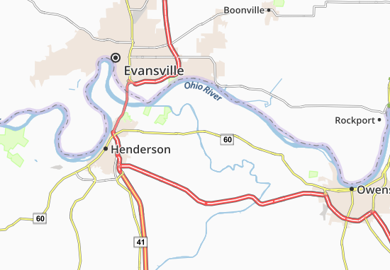 Karte Stadtplan Spottsville
