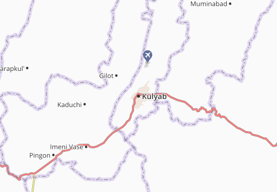 Karte Stadtplan Kulyab