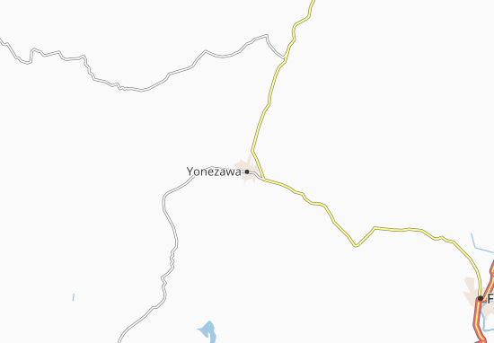 Kaart Plattegrond Yonezawa