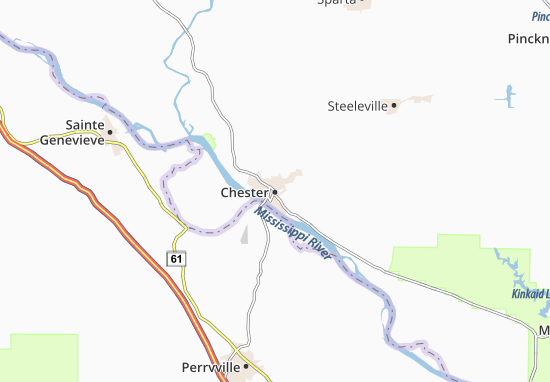 Karte Stadtplan Chester