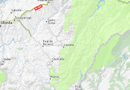 Kaart Plattegrond La Iruela