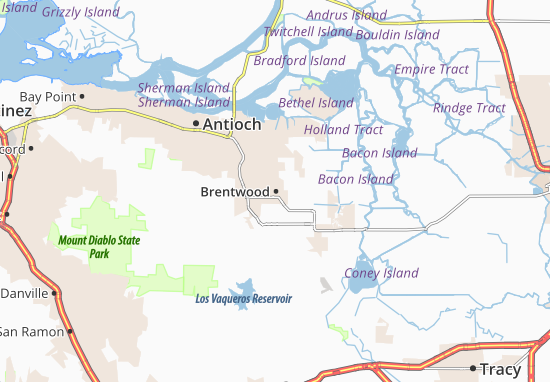 Kaart Plattegrond Brentwood