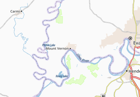 Karte Stadtplan Mount Vernon
