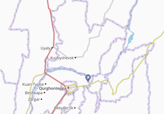 Mapa Kattaganshakh