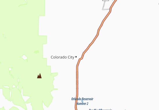 Kaart Plattegrond Colorado City