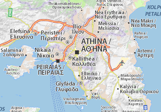 Karte Stadtplan Výronas