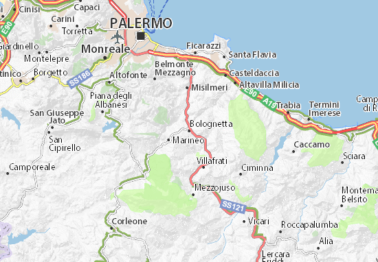 Bolognetta Map