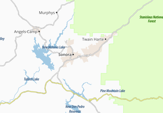 Mapa East Sonora