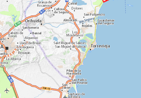Carte-Plan San Miguel de Salinas