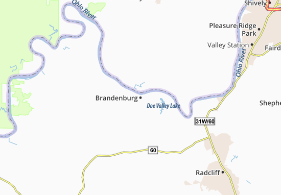 Mapa Brandenburg