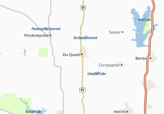 Karte Stadtplan Du Quoin