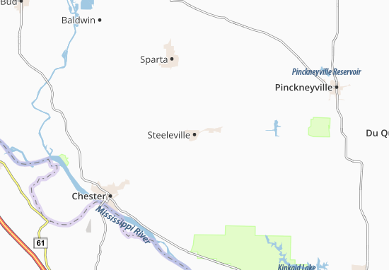Mapa Steeleville