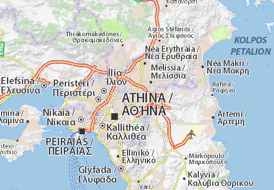 Chalándri Map