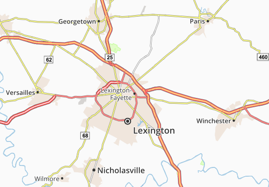 Lexington-Fayette Map