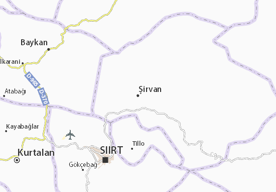Karte Stadtplan Şirvan