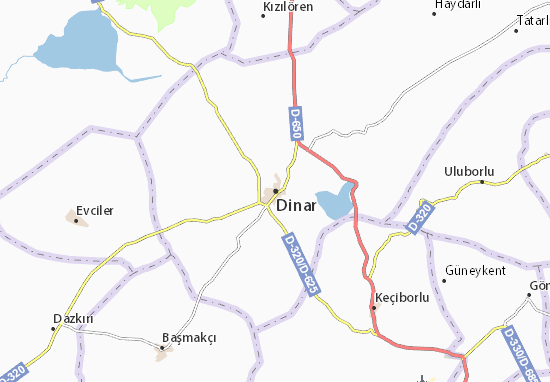 Karte Stadtplan Dinar