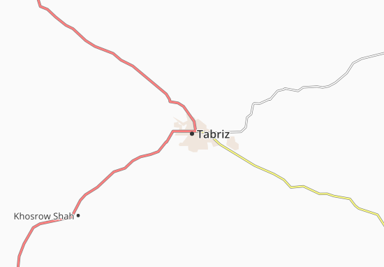 Kaart Plattegrond Tabriz