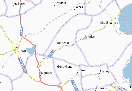 Karte Stadtplan Uluborlu