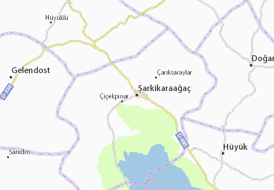 Şarkikaraağaç Map