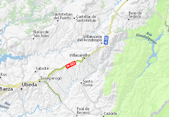 Karte Stadtplan Villacarrillo